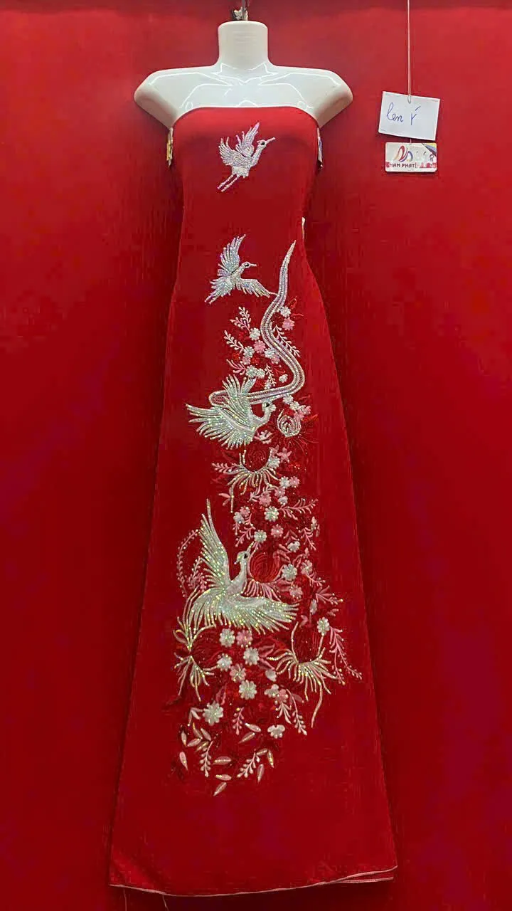 Vải áo dài cô dâu (10)