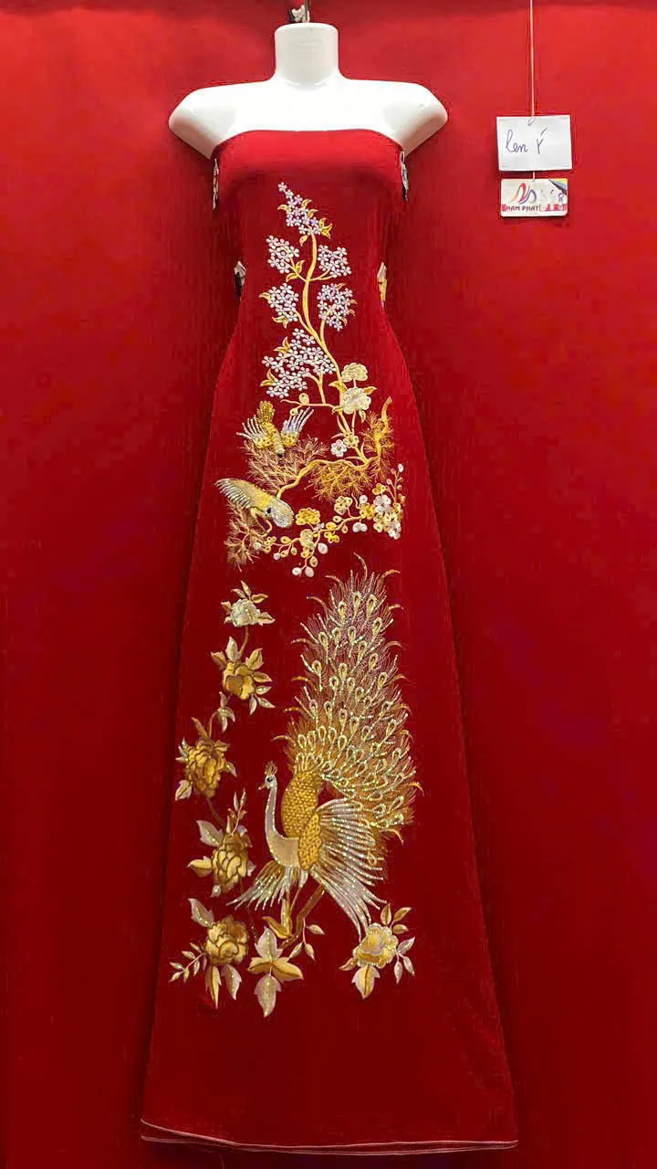 Vải áo dài cô dâu (9)